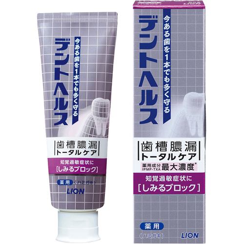 ライオン（LION） デントヘルス 薬用ハミガキしみるブロック (85g) 【医薬部外品】