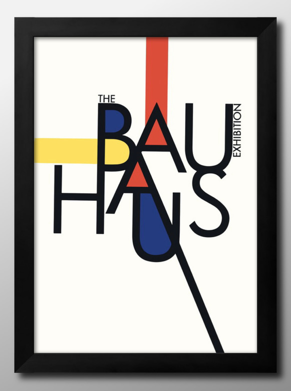 14340■アートポスター　絵画　A3サイズ『バウハウス　BAUHAUS』イラスト　デザイン　上級マット紙　北欧