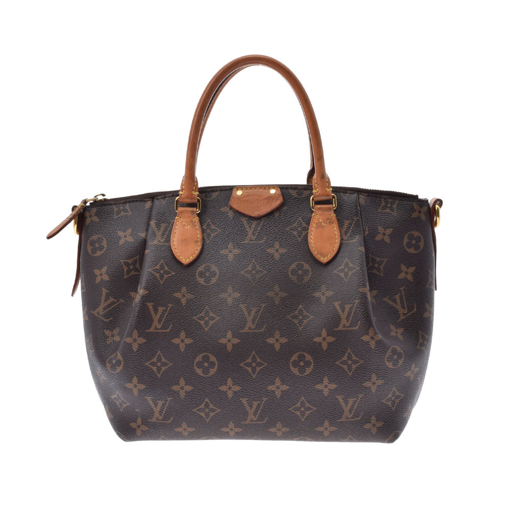 LOUIS VUITTON ルイヴィトン モノグラム テュレン PM 2WAY ブラウン M48813 レディース モノグラムキャンバス ハンドバッグ Bランク 中古 