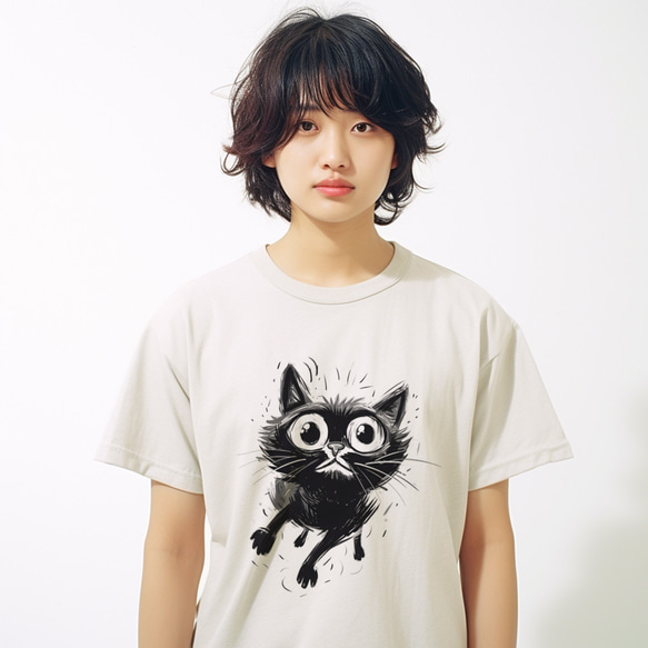 Run! Kitty! Run!-2 Ｔシャツ　男女兼用