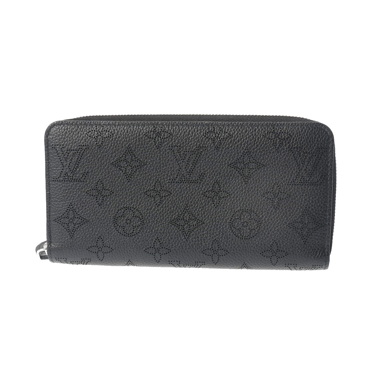 LOUIS VUITTON ルイヴィトン マヒナ ジッピーウォレット 黒 M61867 レディース レザー 長財布 Aランク 中古 