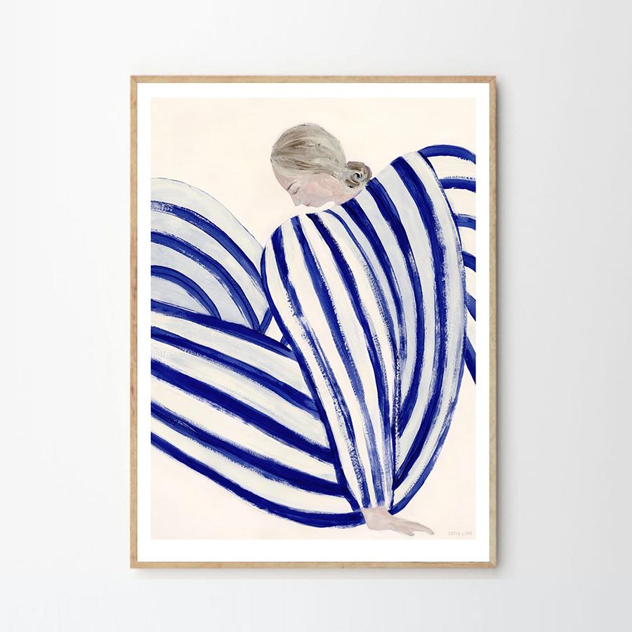 THE POSTER CLUB | Sofia Lind Blue Stripe At Concorde 50×70cm