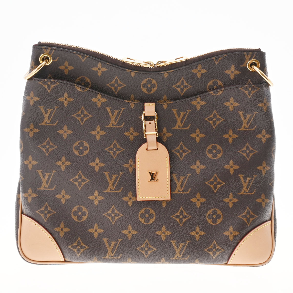 LOUIS VUITTON ルイヴィトン モノグラム オデオンNM MM ブラウン M45355 レディース モノグラムキャンバス ショルダーバッグ Aランク 中古 