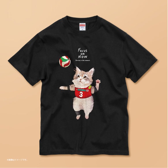 「FOCUS ON NOW」 コットンTシャツ/送料無料