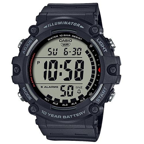 カシオ AE-1500WH-1AJF WATCH 10気圧防水 ストップウォッチ機能 ELバックライト