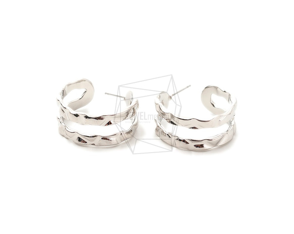 ERG-1732-R【2個入り】ダブルラウンド ピアス,Double Round  Post Earring