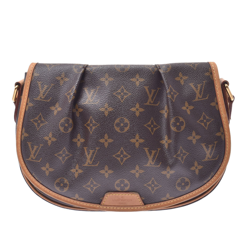 LOUIS VUITTON ルイヴィトンメニルモンタン PM  モノグラム ブラウン レディース モノグラムキャンバス ショルダーバッグ M40474  中古