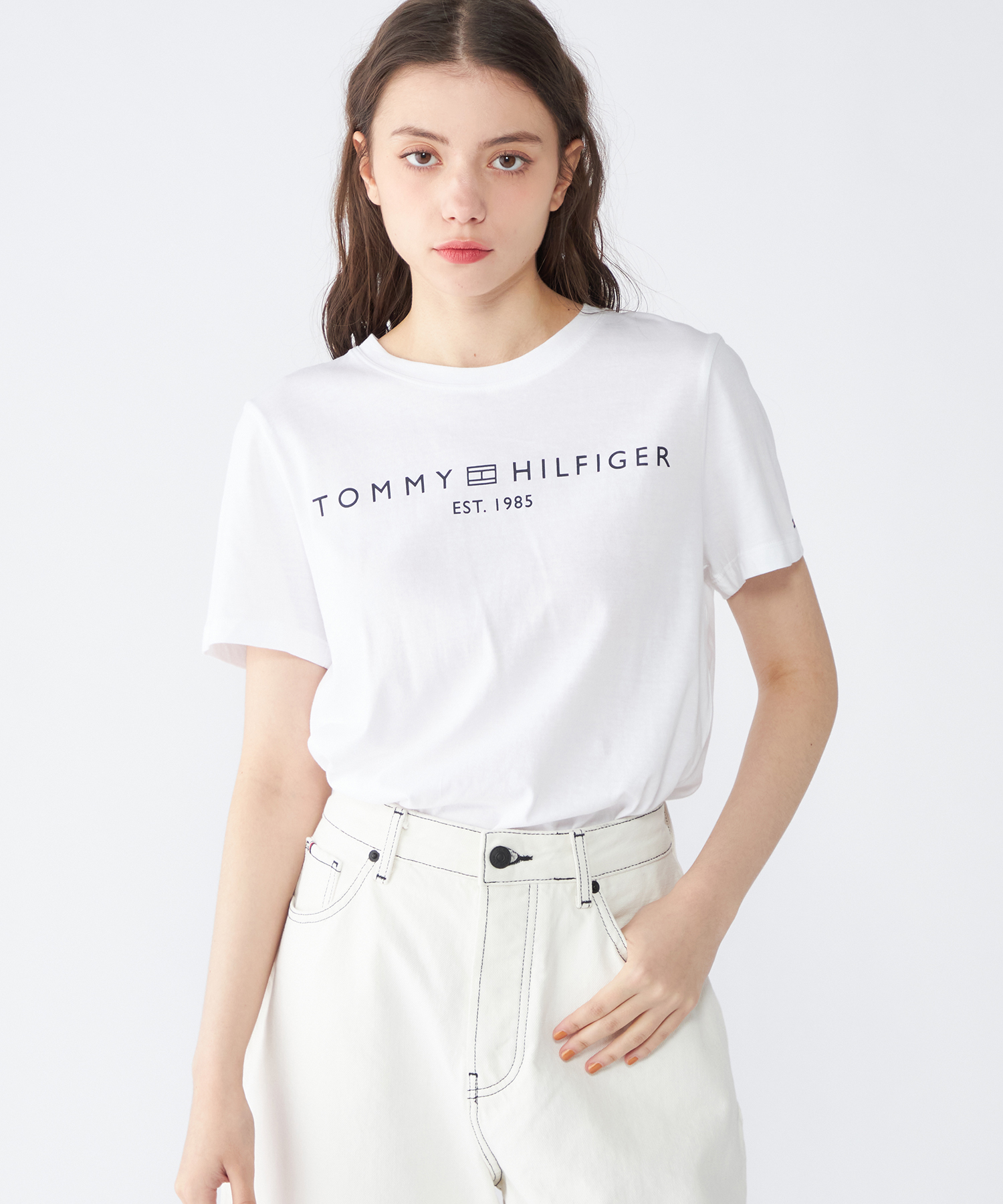 トミーヒルフィガー/【オンライン限定】ベーシックロゴTシャツ