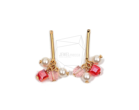 ERG-1904-G【2個入り】パールタッセルチャーム,Pearl Tassel Earring Charm