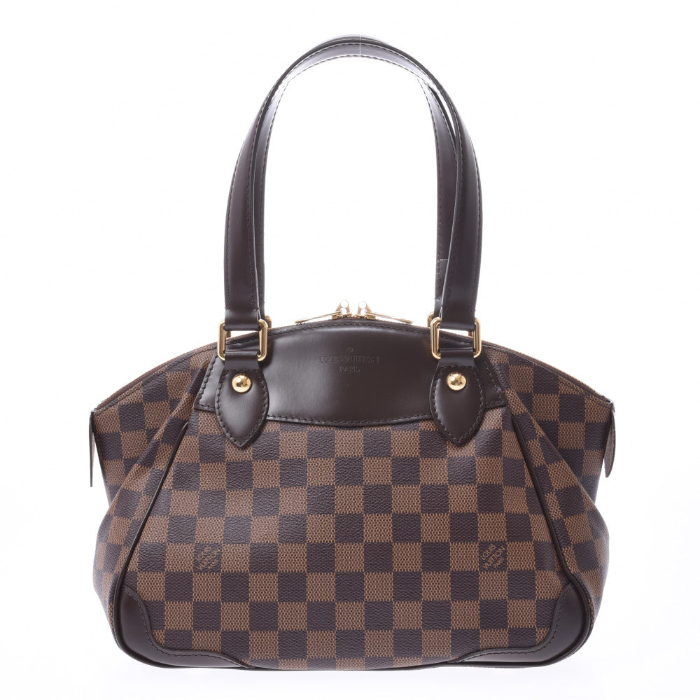 【新年の贈り物】LOUIS VUITTON ルイヴィトン ダミエ ヴェローナPM ブラウン N41117 レディース ハンドバッグ Aランク 中古 