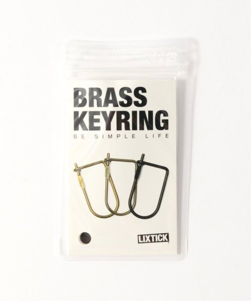 LIXTICK BRASS KEYRING