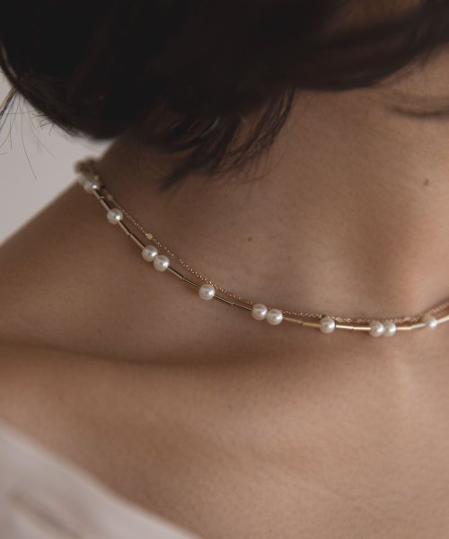 PEARL DOUBLE NECKLACE