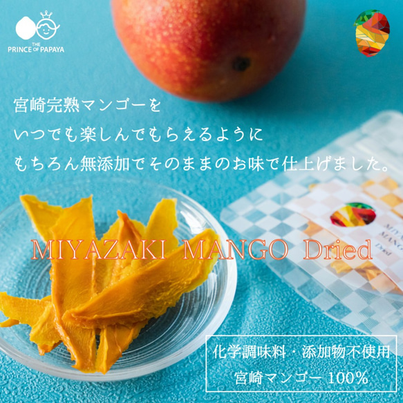 〜宮崎マンゴーをいつでもどこでも気軽に〜MIYAZAKI MANGO Dried〜【ドライマンゴー・送料最安】