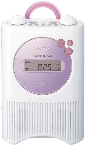 SONY CDラジオ 防滴仕様 ピンク ICF-CD74/P【中古品】