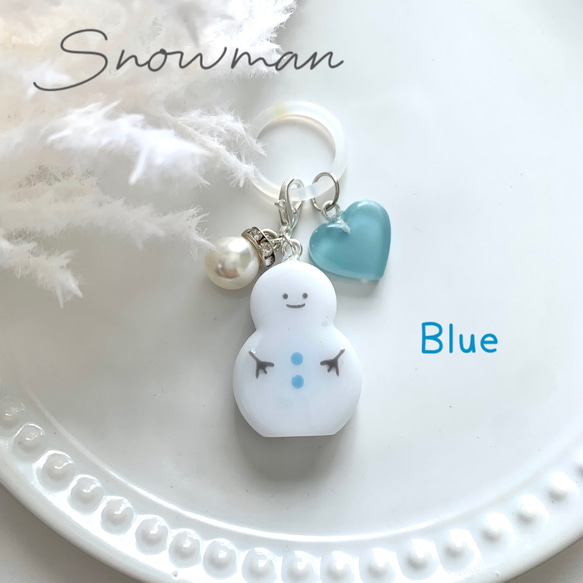 snowman＊アンブレラマーカー チャーム BLUE