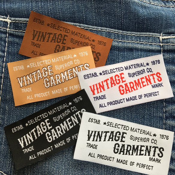 ロゴタグVINTAGE GARMENT 10枚セット　布タグ