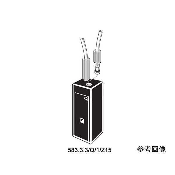 小型窓サブマイクロフロー石英セル M6メスねじ付き