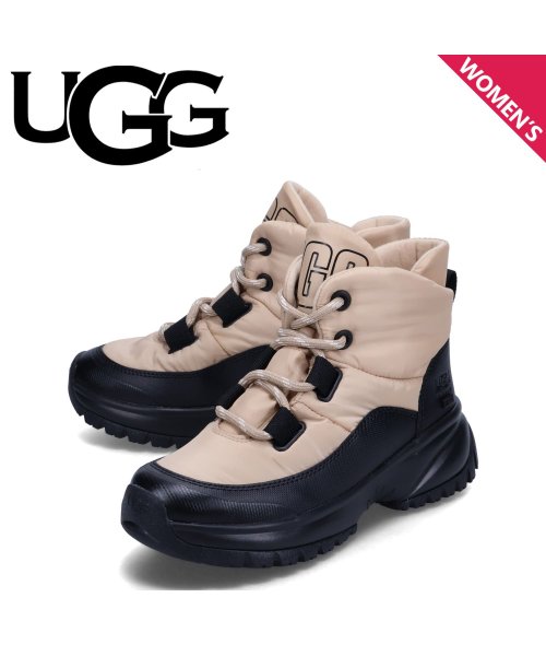 UGG アグ ブーツ ヨセ パッファー レース レディース 厚底 防水 YOSE PUFFER LACE ベージュ 1143844