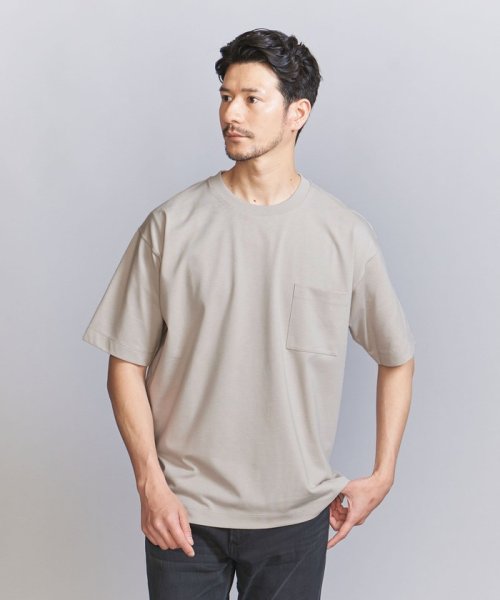 【WEB限定 WARDROBE SMART】アンチ スウェットマーク 1ポケット 樽型 Tシャツ【汗染み防止】