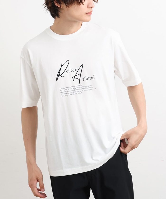 アー・ヴェ・ヴェメンズ/【接触冷感】デザインロゴプリントセミワイドTシャツ