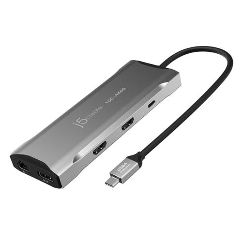 j5create JCD397 USB3.2 MST USB-C 11in1マルチアダプター スペースグレー