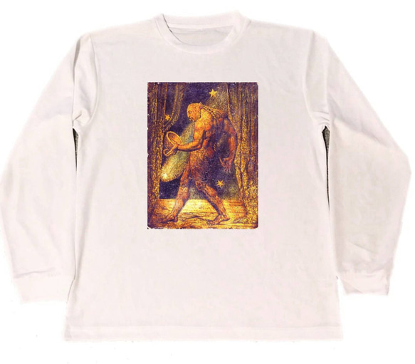 ウィリアム・ブレイク　ドライ　Tシャツ　名画　絵画　アート　グッズ　William Blake 蚤の幽霊　t-shirt