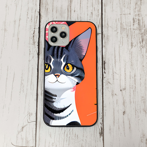 iphoneケース1-4-40 iphone 強化ガラス ねこ・猫・ネコ 箱4 かわいい アイフォン iface