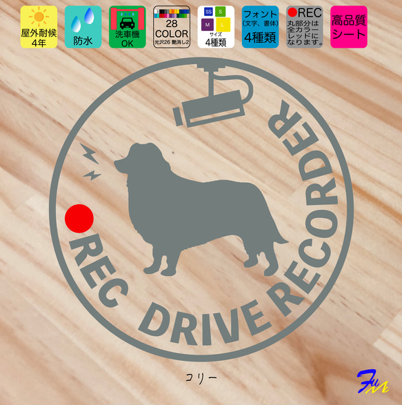 ドライブレコーダー コリー 09 ステッカー