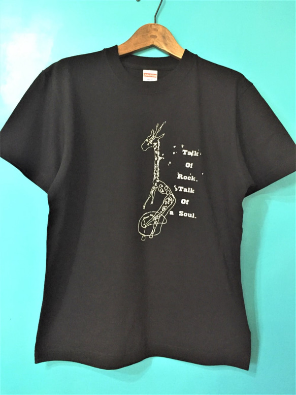 【2枚以上購入で30%OFF】コットンオリジナルTシャツ　きりん（GIRAFFE）