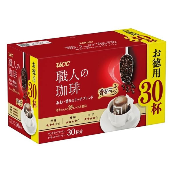 UCC 職人の珈琲ドリップコーヒーあまい香りのリッチブレンド 30P FCC5895-364685