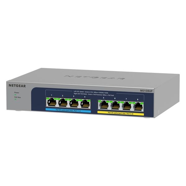 NETGEAR Ultra60 PoE++対応 （230W） 1G/2.5Gマルチギガ8ポートアンマネージ