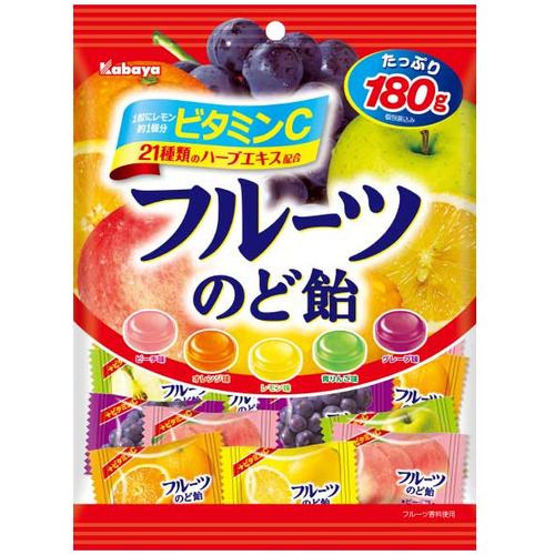 カバヤ食品 フルーツのど飴 180g