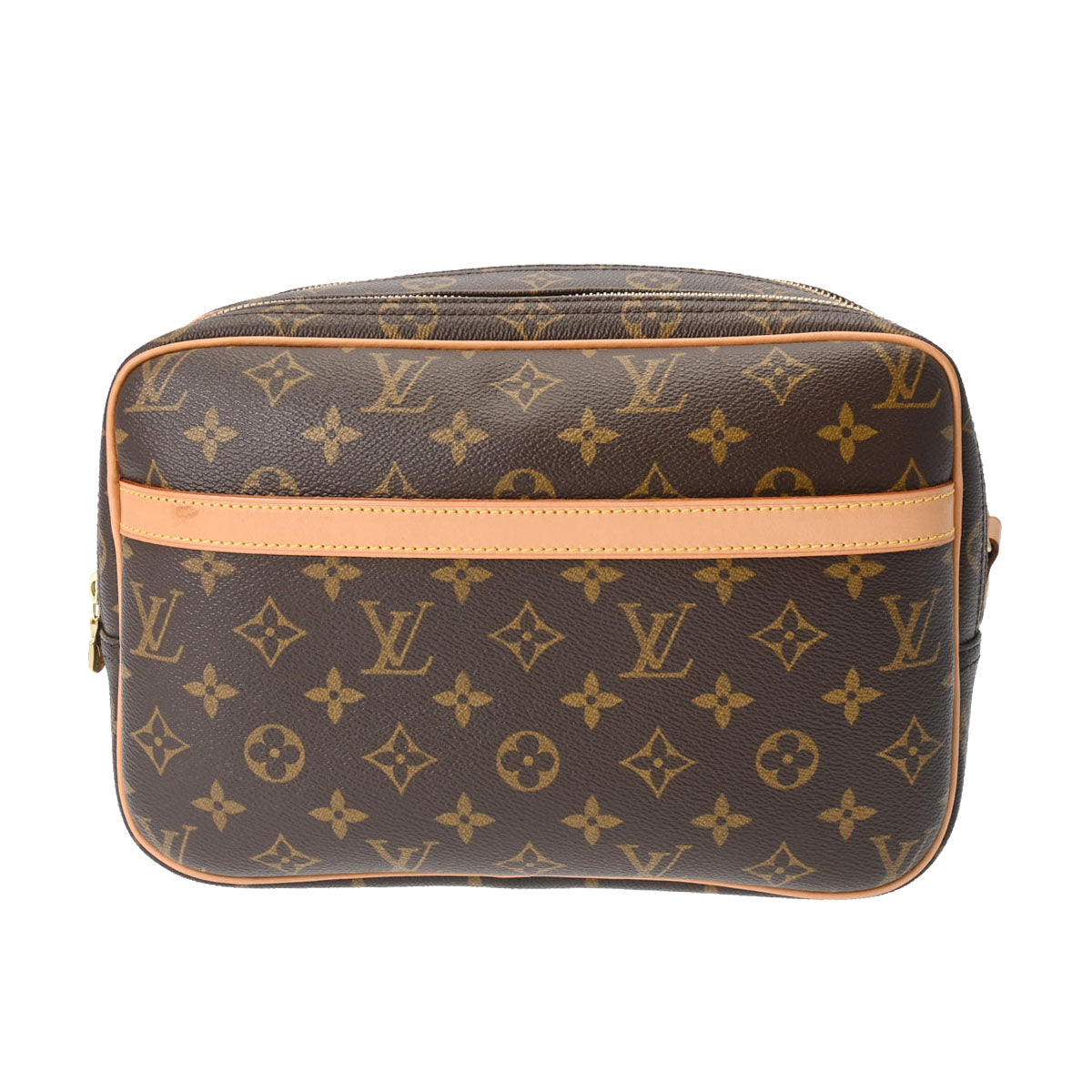 LOUIS VUITTON ルイヴィトン モノグラム リポーター PM ブラウン M45254 ユニセックス モノグラムキャンバス ショルダーバッグ Aランク 中古 