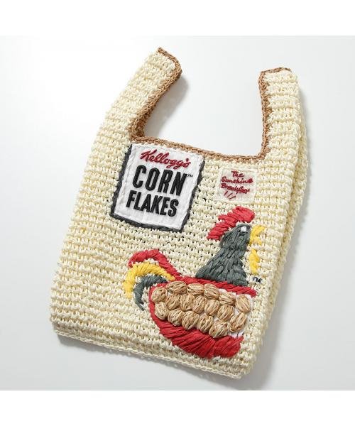 ANYA HINDMARCH かごバッグ Anya Brands Mini Tote Cornflakes