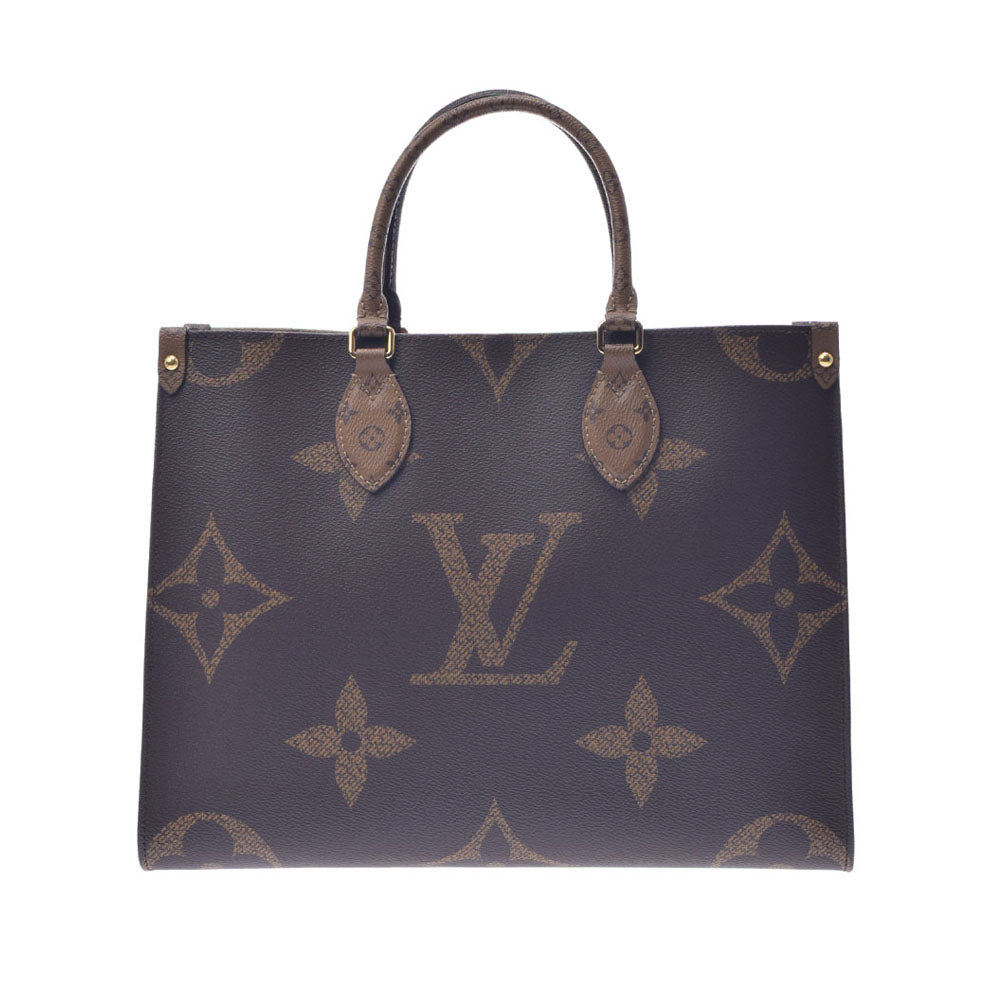 LOUIS VUITTON ルイヴィトン モノグラム リバース オンザゴーMM 2WAY ブラウン M45321 ユニセックス モノグラムキャンバス トートバッグ Aランク 中古 