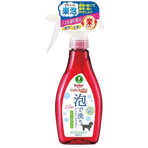 ペティオ ペッツスマイルド泡で洗うリンスインシャンプーふわっとやわらか全犬種用 350ML