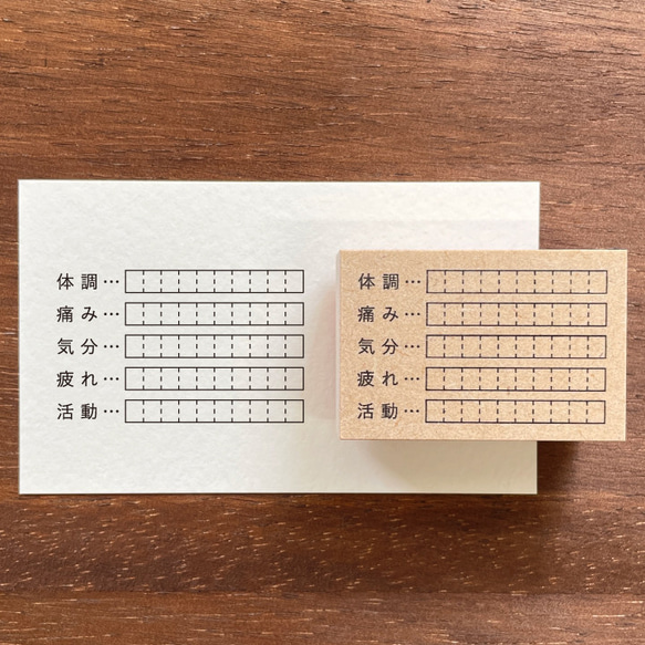 手帳スタンプ 体調の記録C（b-247）はんこ ハンコ スケジュールスタンプ