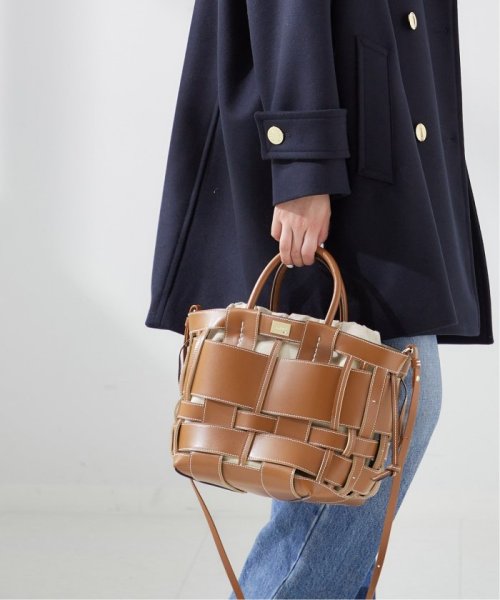 《予約》【ZANCHETTI / ザンケッティ】WOVEN MIDI SHOPPER：トートバッグ