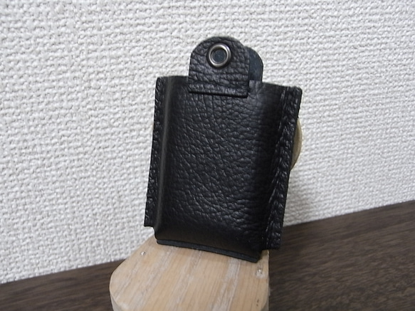 本革　ジッポ（zippo）用レザーポーチ　黒