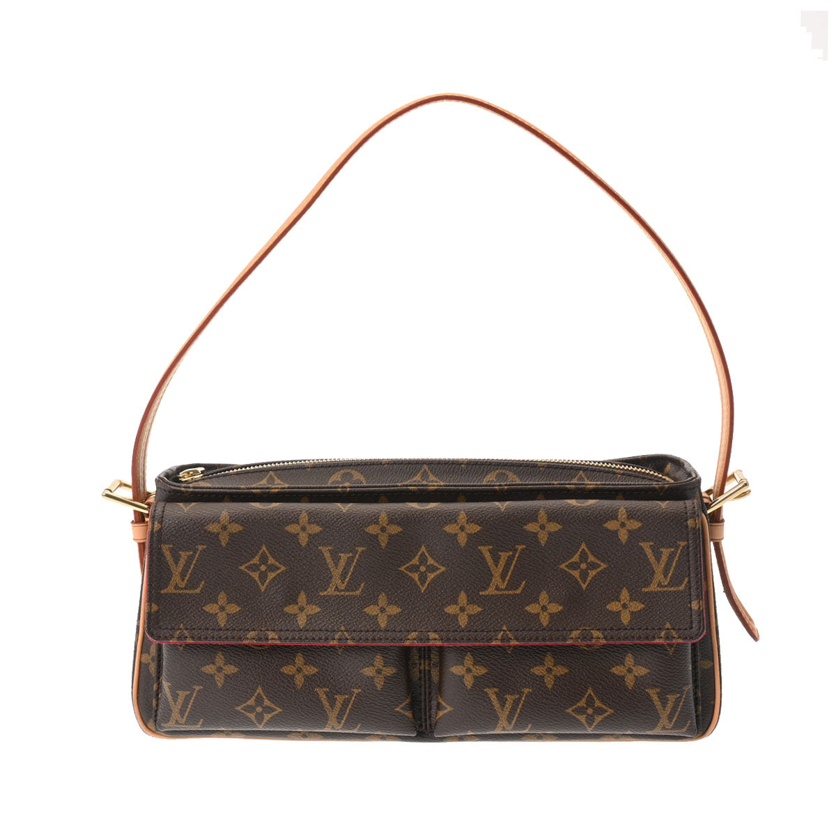 LOUIS VUITTON ルイヴィトン モノグラム ヴィバシテ MM ブラウン M51164 レディース モノグラムキャンバス ショルダーバッグ Aランク 中古 