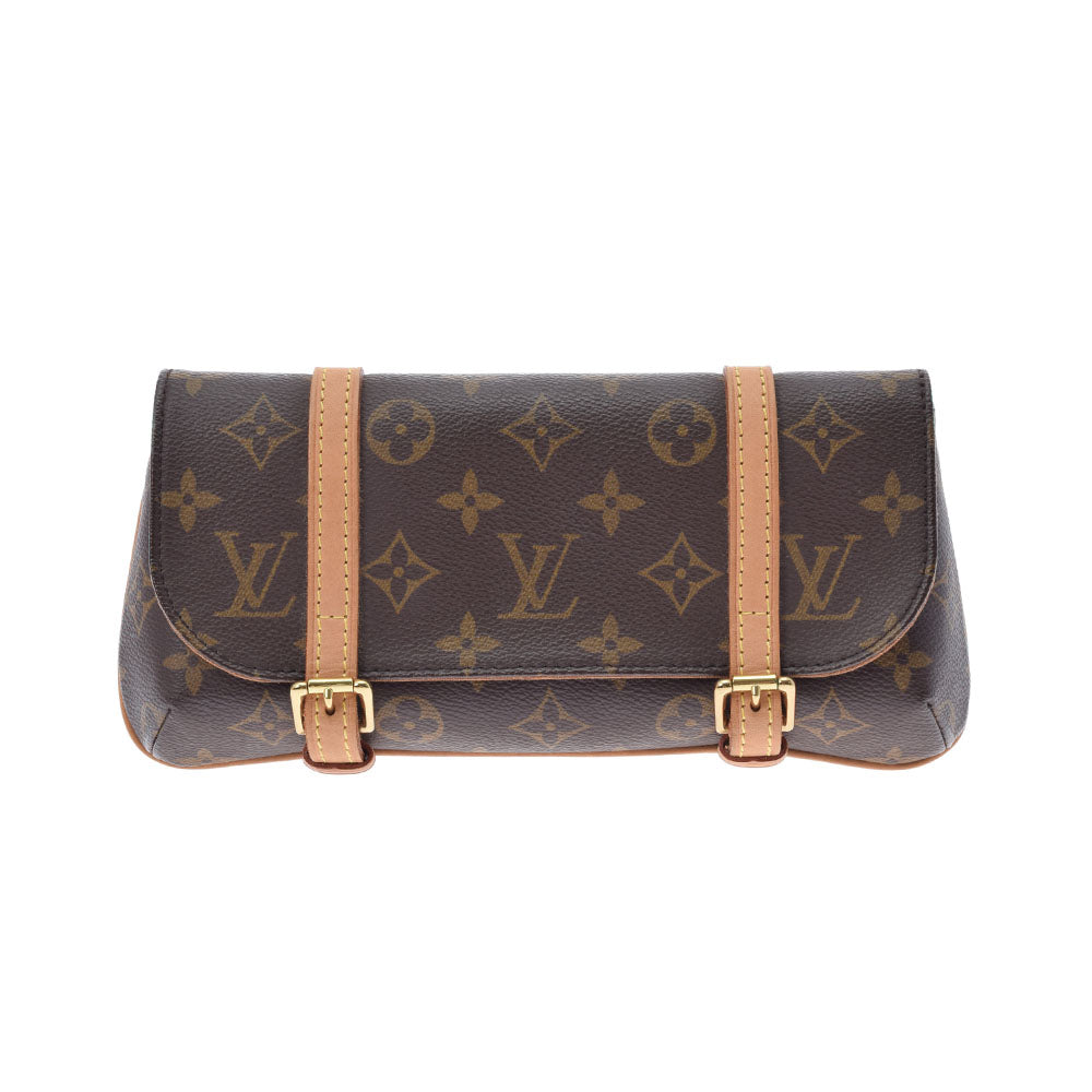 LOUIS VUITTON ルイヴィトン モノグラム ポシェットマル ブラウン M51159 レディース モノグラムキャンバス ウエストバッグ ABランク 中古 