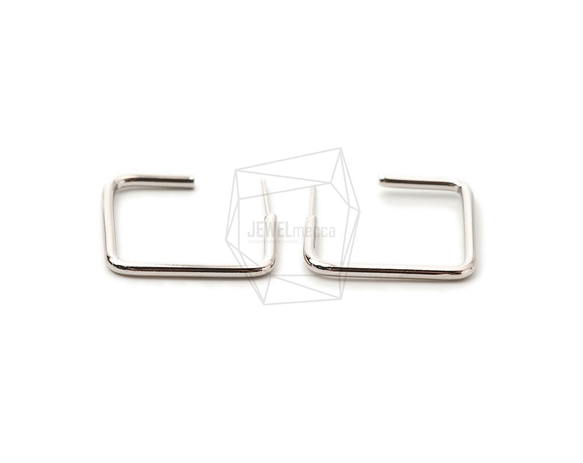 ERG-1667-R【2個入り】スクエアピアス,Square Post Earring/25mm X 25mm