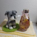 羊毛フェルト☆シュナウザー☆ぬいぐるみ☆ハンドメイド