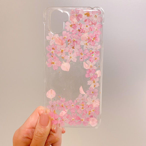 ピンクのバーベナフレーム。桜風☆XperiaAQUOSgalaxy専用ページ