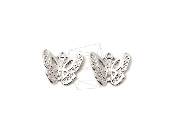 PDT-2349-R【4個入り】バタフライペンダント,Butterfly Cut Out Pendant