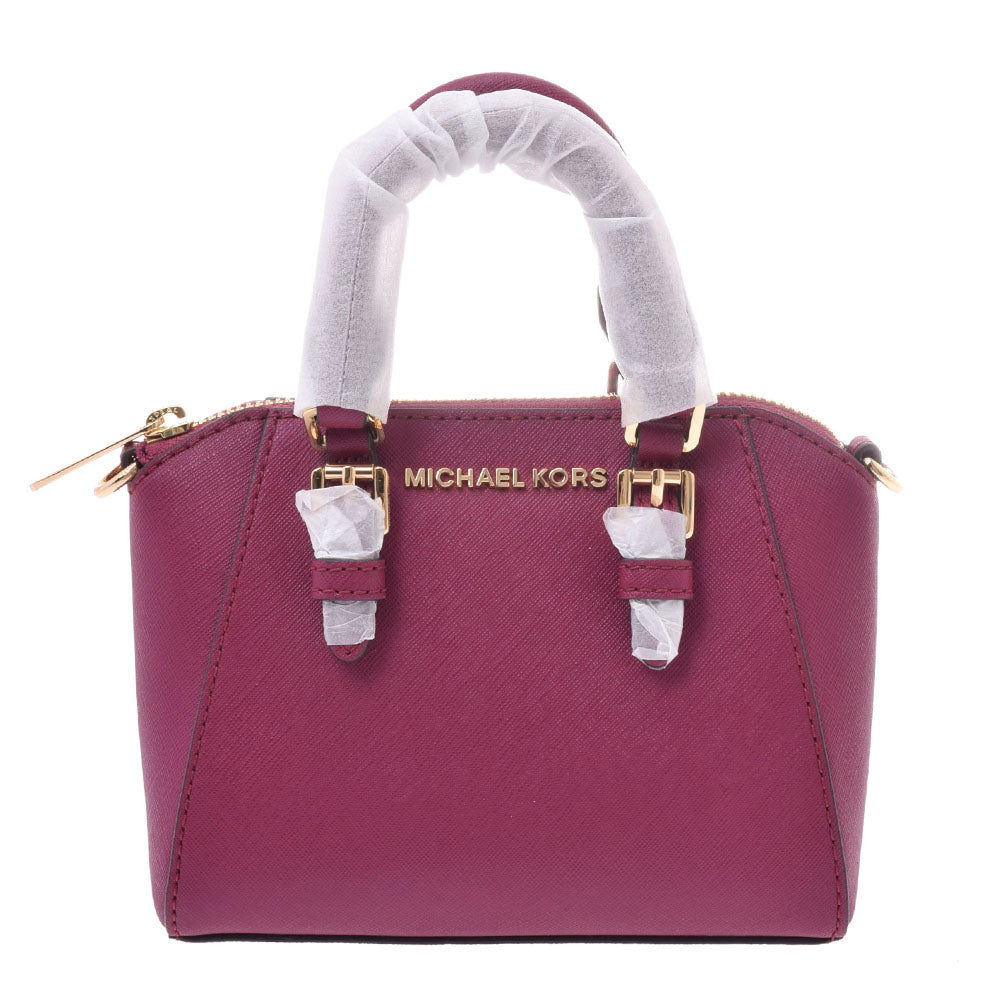 Michael Kors マイケルコース クロスボディバッグ ミニ マゼンタ(パープル系) ゴールド金具 35H9GGFFC6L レディース カーフ ショルダーバッグ 未使用 