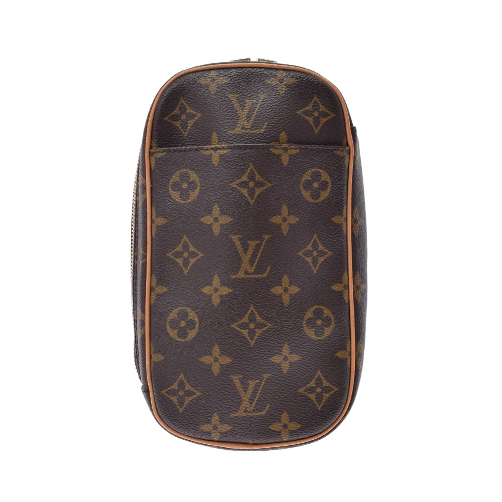 LOUIS VUITTON ルイヴィトン モノグラム ポシェットガンジュ ブラウン M51870 ユニセックス モノグラムキャンバス ボディバッグ Aランク 中古 