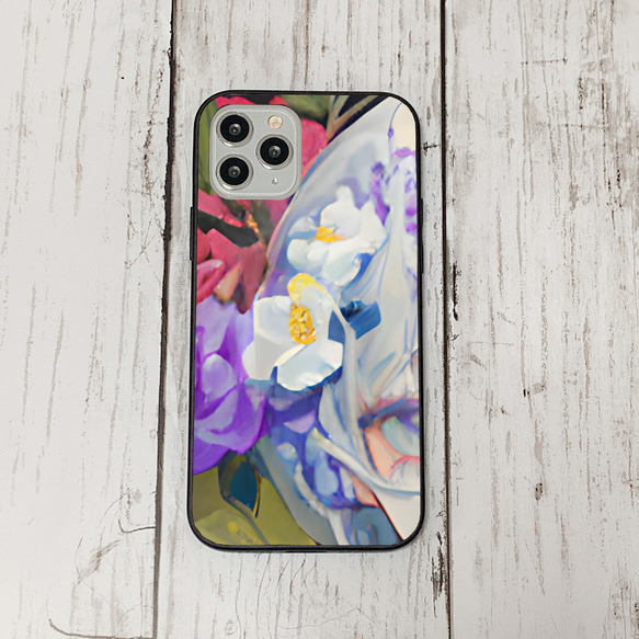 iphoneケース4-4-48 iphone 強化ガラス お花 箱6 かわいい アイフォン iface