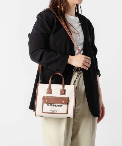 バーバリー BURBERRY FREYA MINI FREYA TOTE 8044143 A1395 レディース バッグ トートバッグ ミニ フレヤトート プレ