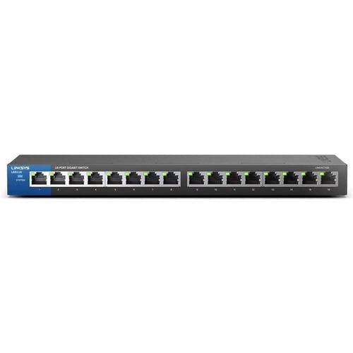 LINKSYS LGS116-JP 16ポート スイッチングハブ 10／100／1000Mbps 金属筐体